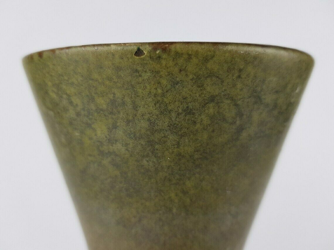 Vintage Green Red Carstens Keramik Vase 1256 22 West German Pottery 1960s photo 53.0