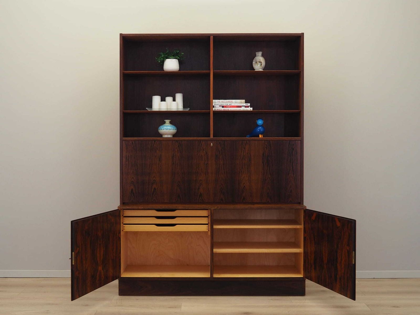 Vintage Bookcase, Danish Design, 1970s, Designer: Carlo Jensen, Production: Hundevad photo Furniture