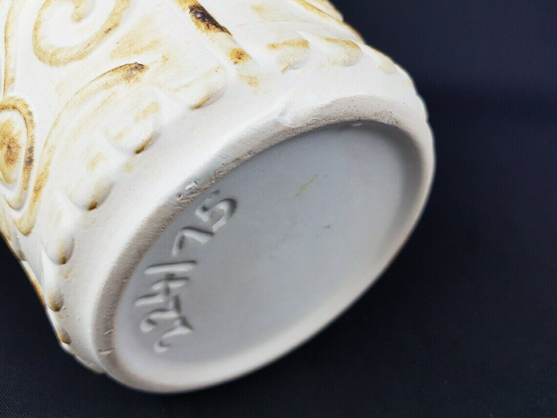 Vintage Ubelacker (ü Keramik) Beige Planter Flower Pot 224 15 West German Pottery photo buy
