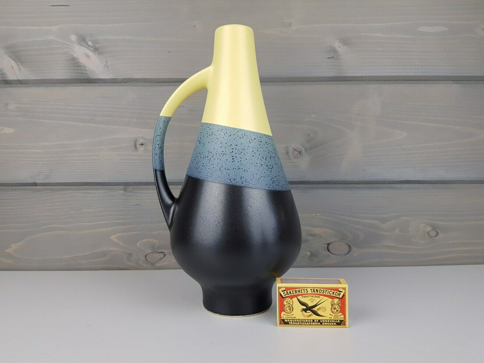 Vintage Dumler Und Breiden Keramik Handled Stylish Vase 134/27 West German Pottery 1950s photo furniture
