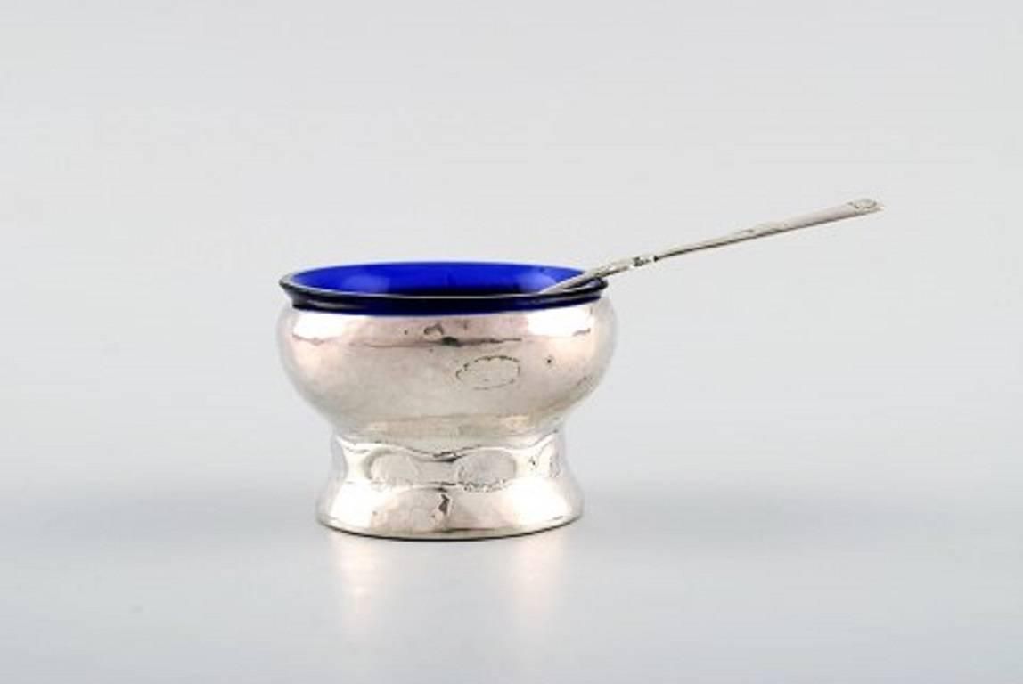 Fernanda Hansen, Copenhagen, Four Art Nouveau Salt Cellars With Their Spoons photo furniture