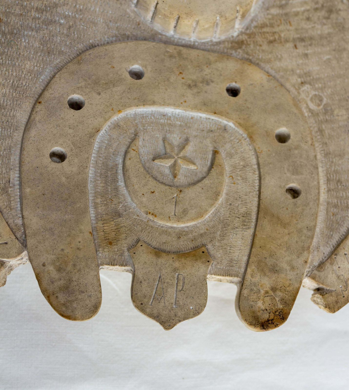 Stone Inkwell, Souvenir From Oran Area, Circa 1940, Morocco photo vinterior