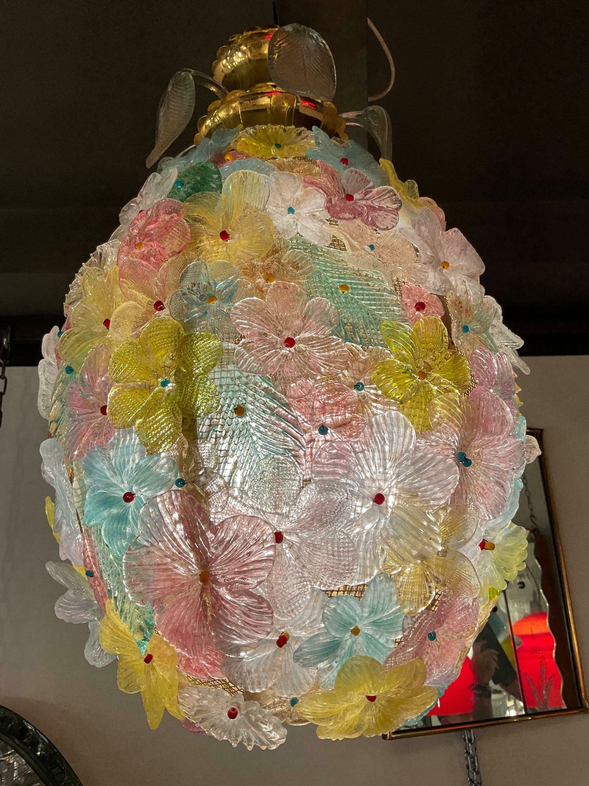 20th Century, Seguso, Murano Glass Chandelier photo for sale