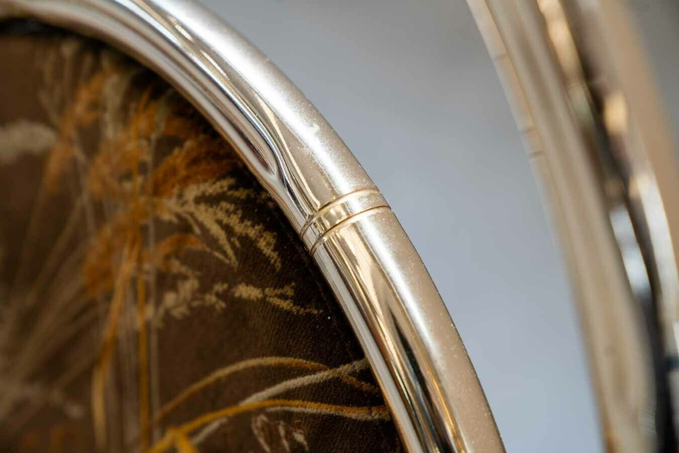 Gold Painted Table And 4 Original Fabric Chairs photo 1300.0