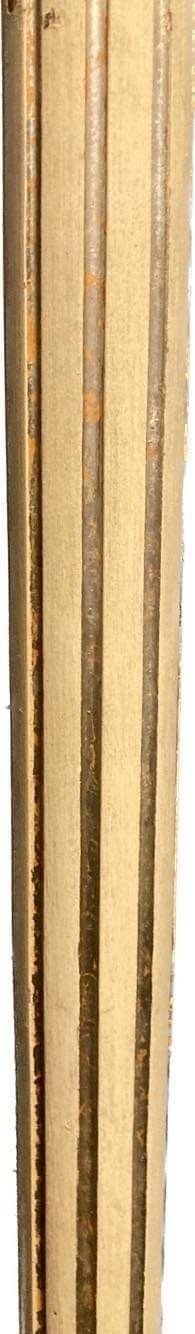 1930s Cream  Wood Painted Standard Lamp photo Lighting