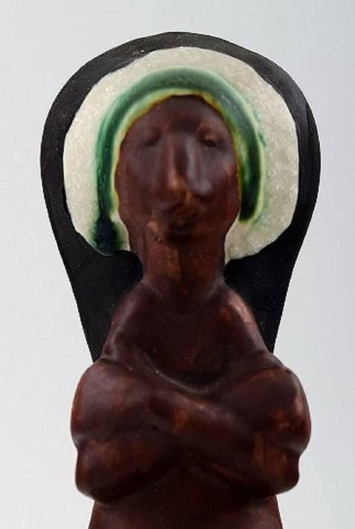 Rolf Palm, Höganäs, Indian, Unique Ceramics Figure, Swedish Design, 1950s photo furniture