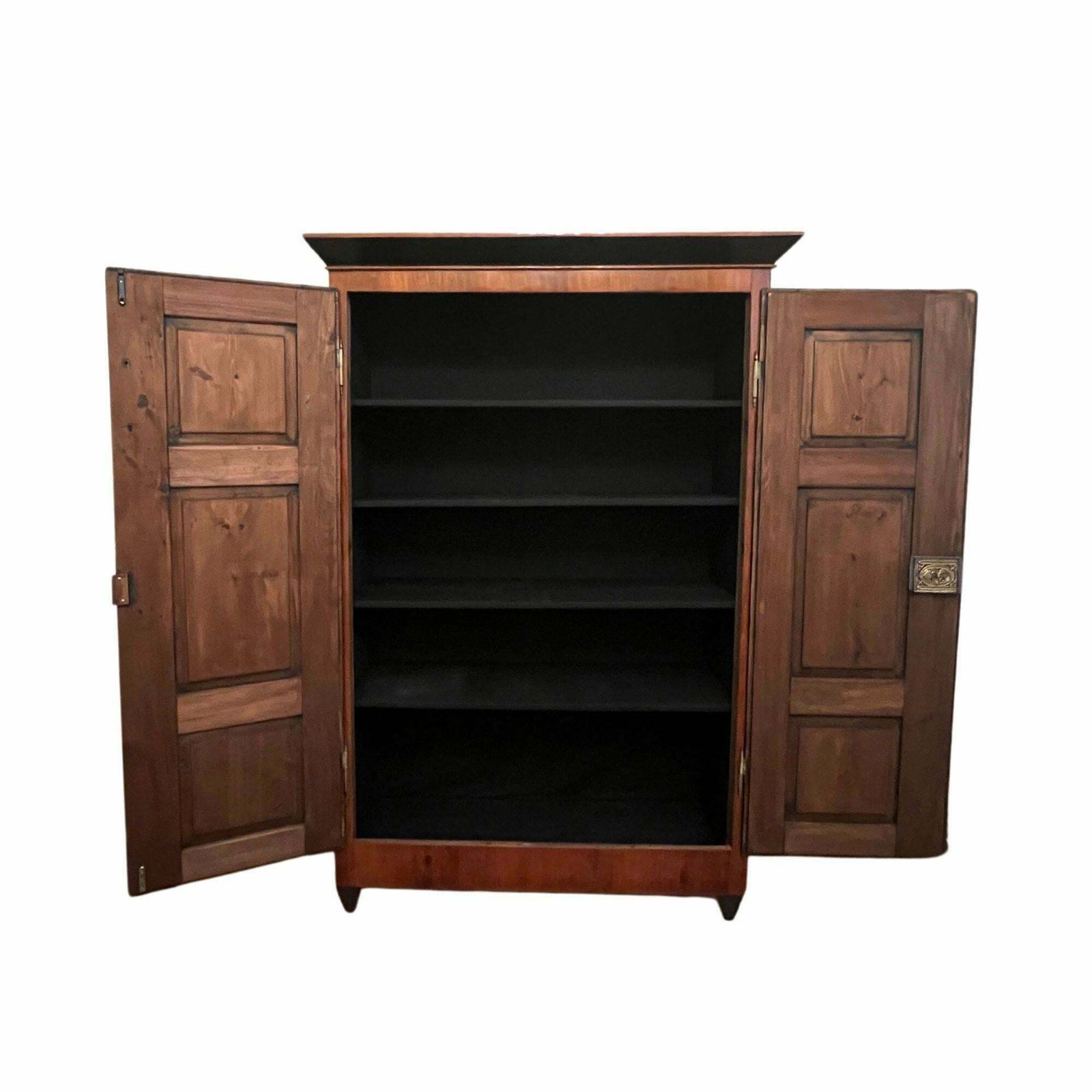 Biedermeier Armoire, Cherry, Walnut, Ebony, Brass, South Germany, Circa 1820 photo furniture