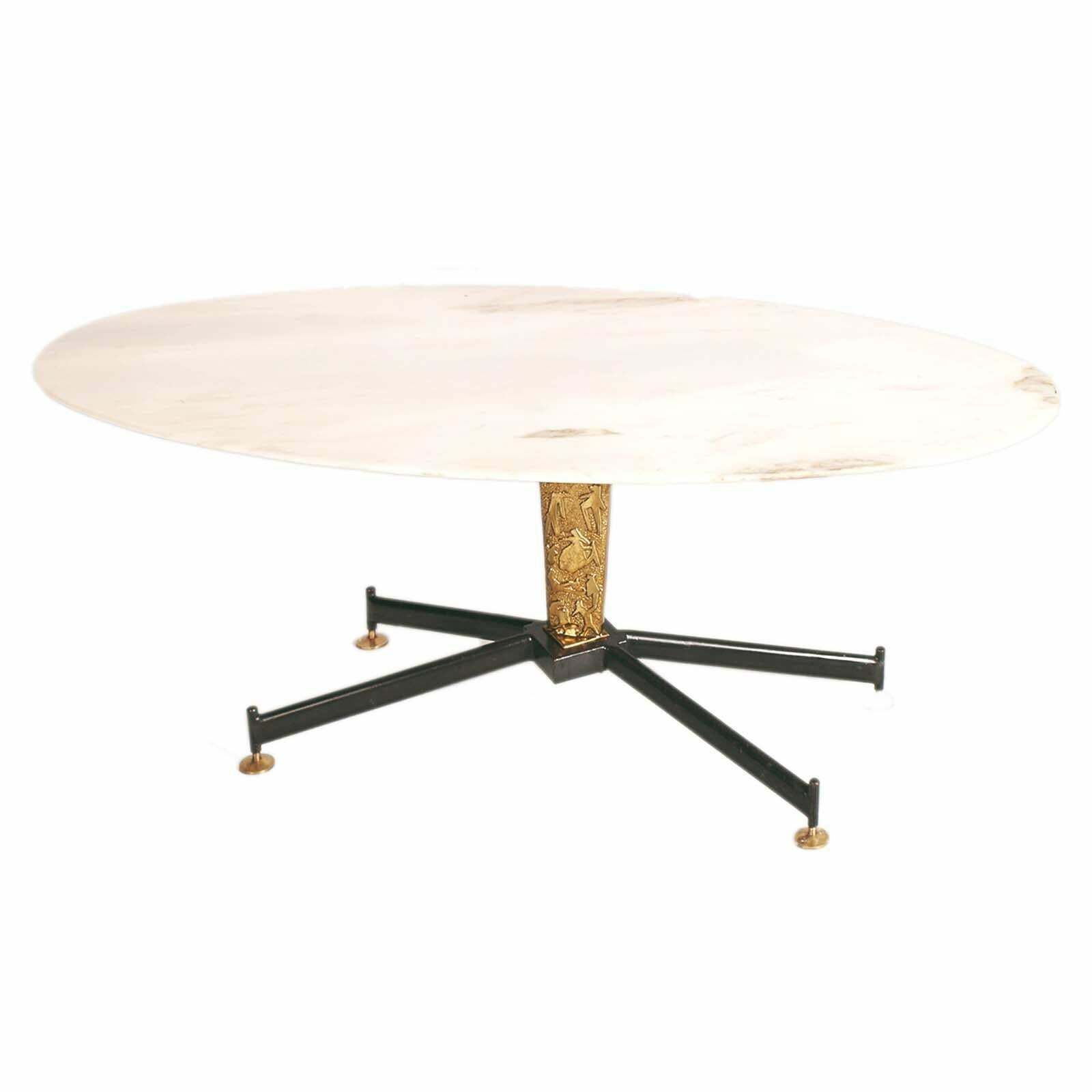 Mid Century Modern Oval Coffee Table By Permanente Mobili Di Cantù photo buy