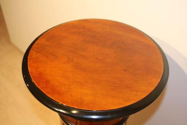 Neoclassical Rotating Pedestal Beech Wood French Polished Germany Circa 1920 photo furniture
