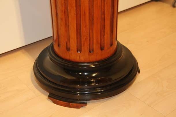 Neoclassical Rotating Pedestal Beech Wood French Polished Germany Circa 1920 photo vintage