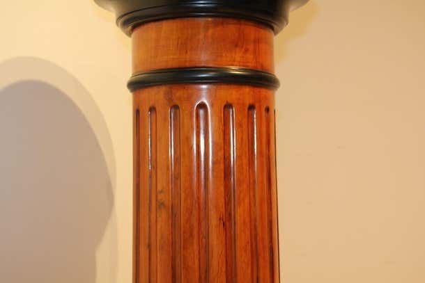 photo for sale Neoclassical Rotating Pedestal Beech Wood French Polished Germany Circa 1920