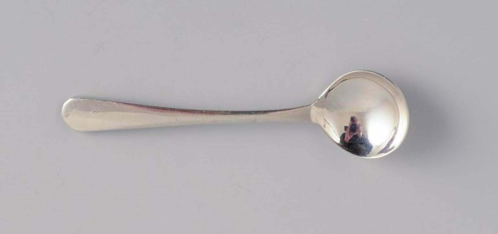 A Set Of Four Scandinavian Salt Spoons In Silver. 19th Century. photo Home Decor