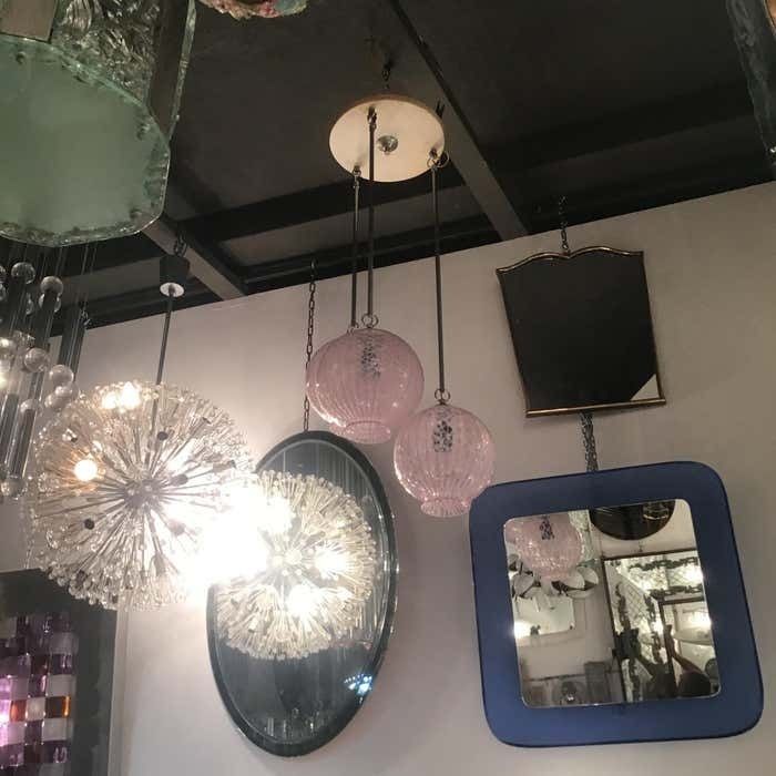 Venini Chandelier Filigrana Murano Glass 1950 Italy photo buy