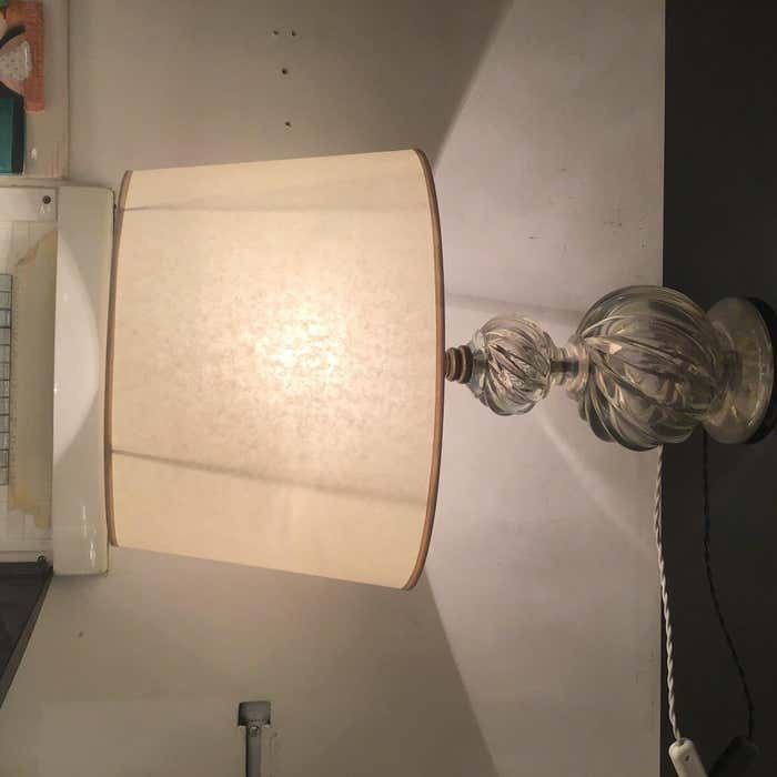 Venini Table Lamp Murano Glass Brass Lampshade 1940 Italy photo 1933.0
