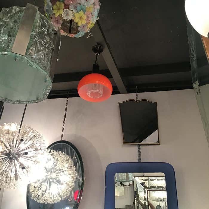 Vistosi Chandelier Murano Glass Metal 1955 Italy photo 1142.0