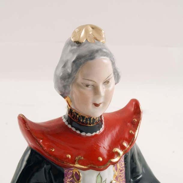Antique Brazilian Signed Vieira De Castro Rio Porcelain Chinese Noble Figure photo Home Decor