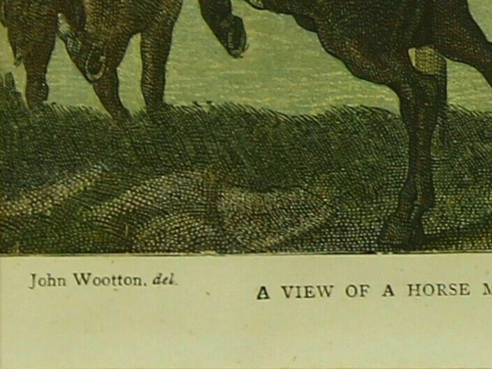 Chromolithograph By E. F Burny And J. Bodger After John Wootton. "Newmarket" photo for sale