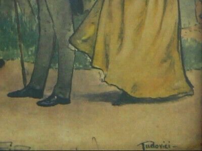 Chromolithograph By Albert Ludovici. "Mr Pecksniff Leaves For London" photo for sale