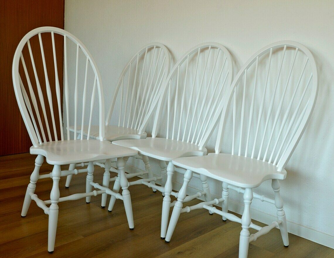 Vintage Wooden Dining Chair / Restored / Accent Windsor Chair / Mid Century Chair / Farmhouse Furniture / Yugoslavia 1980's photo furniture
