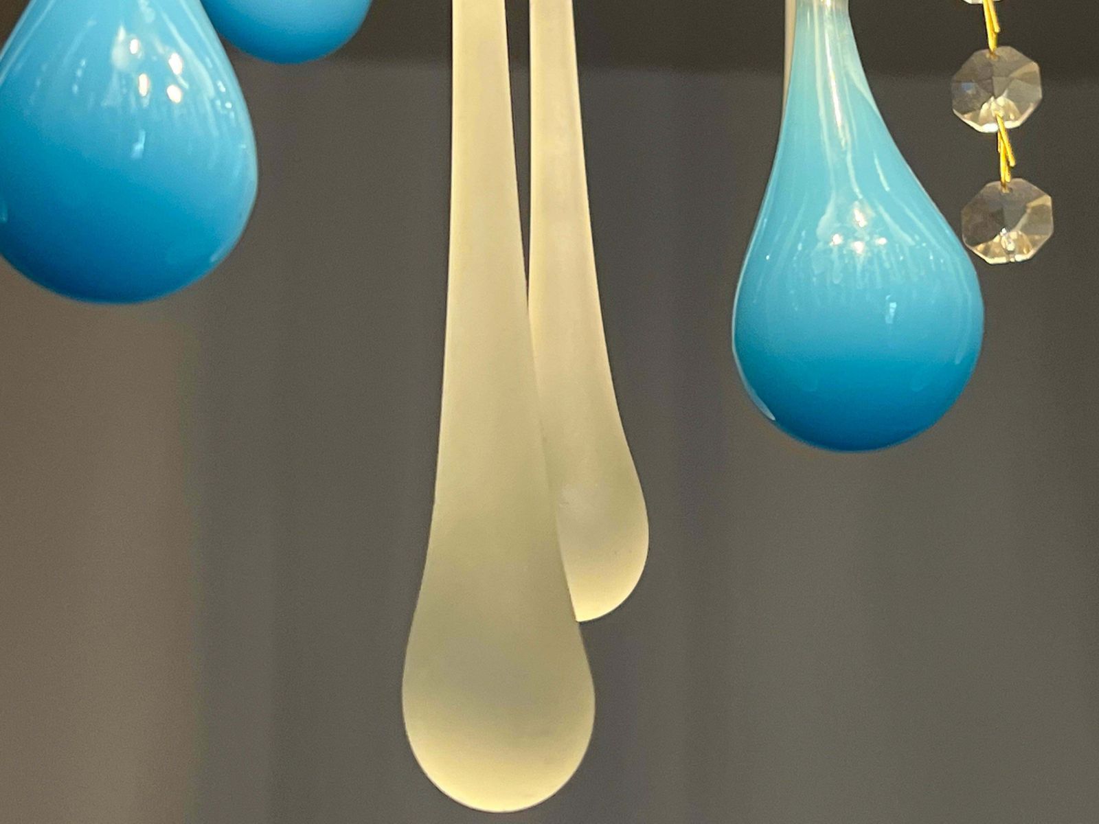 1818.0 Elegant Italian Chandelier, "South Beach". Murano photo
