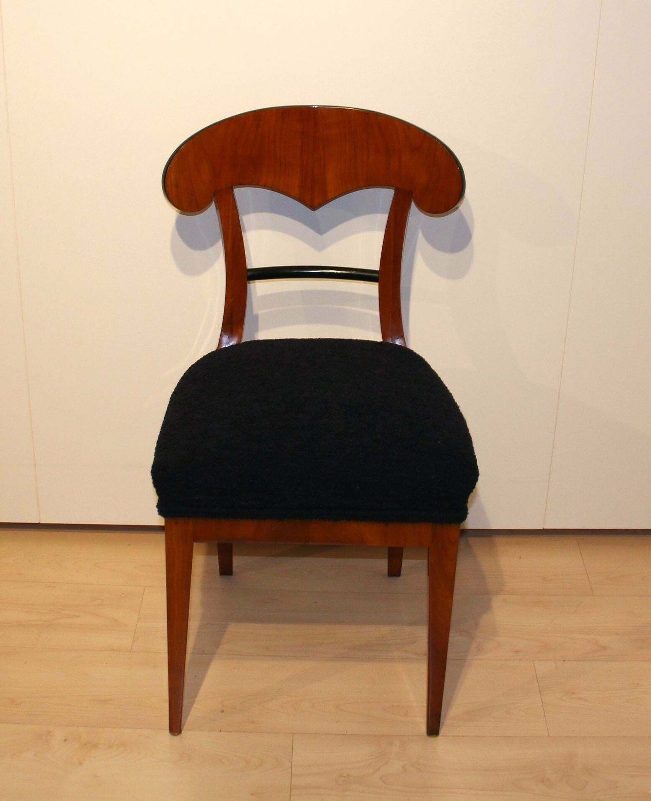 Biedermeier Shovel Chair, Cherry Veneer, South Germany Circa 1820 photo for sale