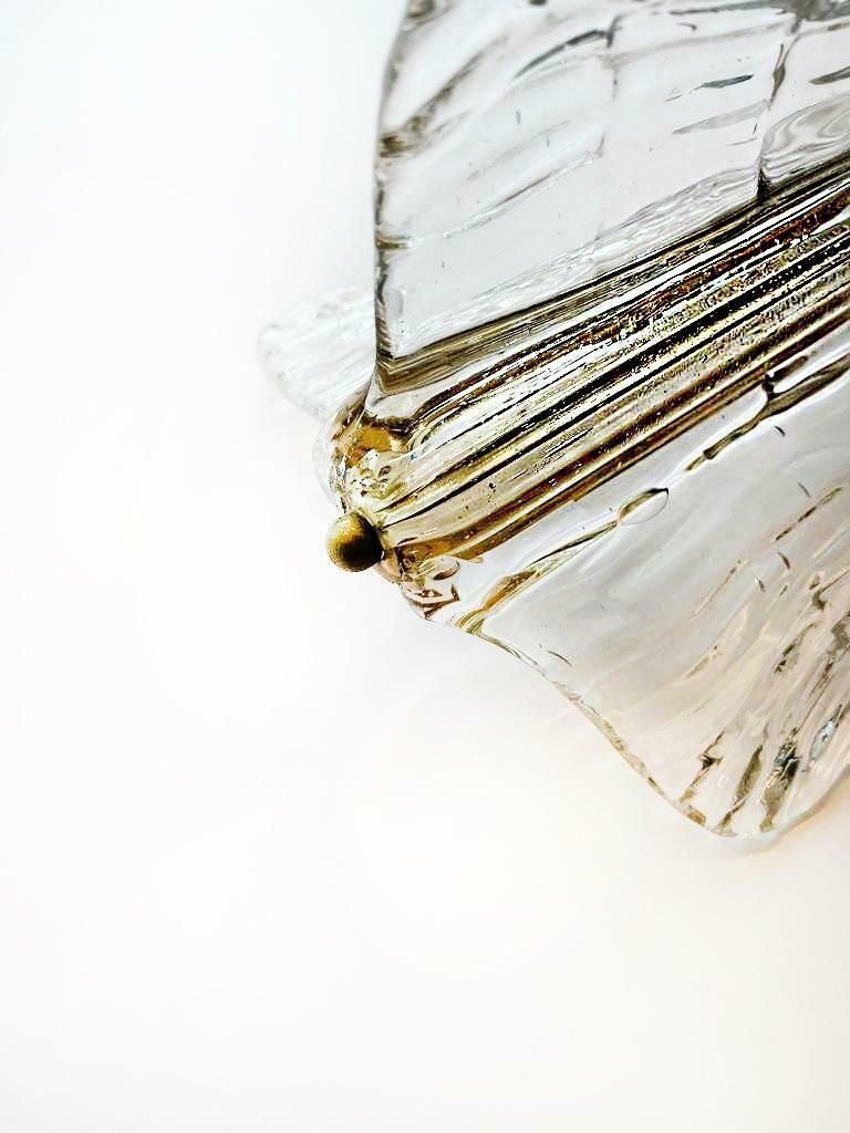 Prestigious Pair Of Toni Zuccheri Chandeliers For Venini. Murano 1968. photo vintage