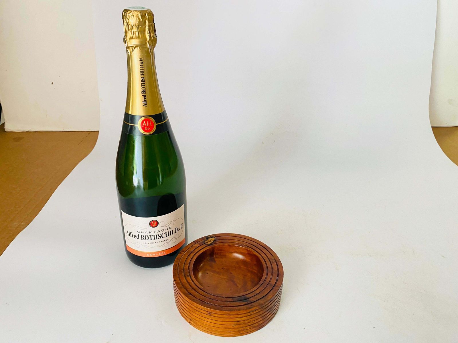 1970 Solid Wood Ashtray France Brown Colour £307.24 photo vintage