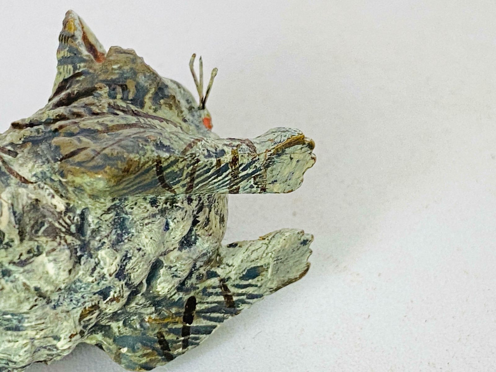 Antique Vienna Bronze Sculpture Of A Cat In Bergman Style, Austria, Ca. 1900 photo Art