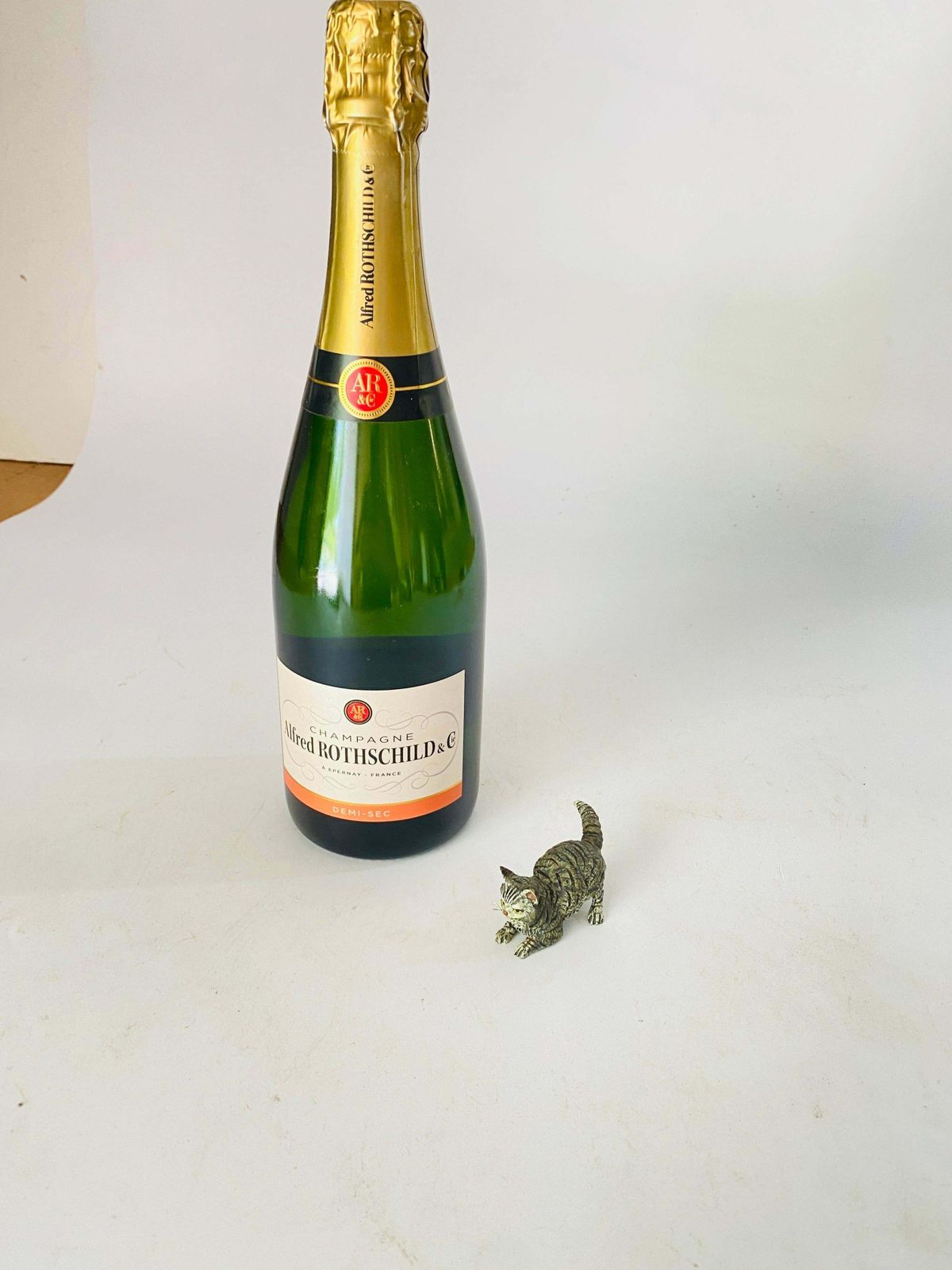 Antique Vienna Bronze Sculpture Of A Cat In Bergman Style, Austria, Ca. 1900 photo buy
