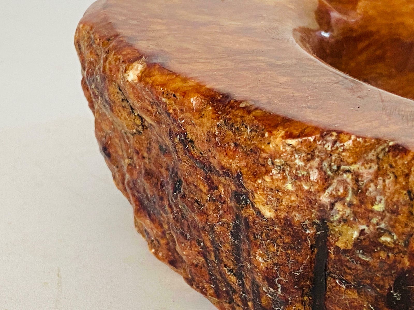 Large Ashtray Or Vide Poche In Marble Onyx In Flash Brown Colour Italy 1960 Us$381.76 photo buy