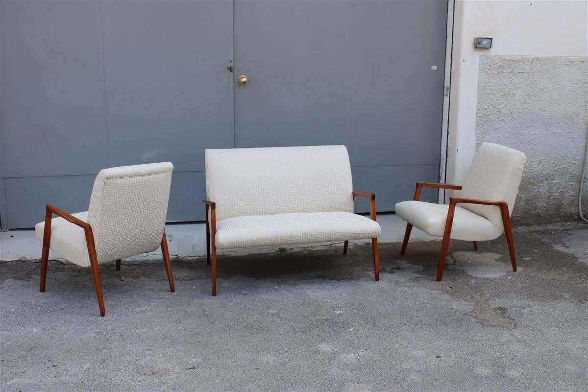 photo furniture Living Room Sets Midcentury Design Cherry Wood Minimal Made In Italy, 1950s