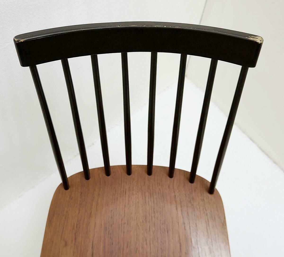 Mid Century Spindle Back Dining Chairs By Yngve Ekström For Pastoe, Netherlands photo furniture