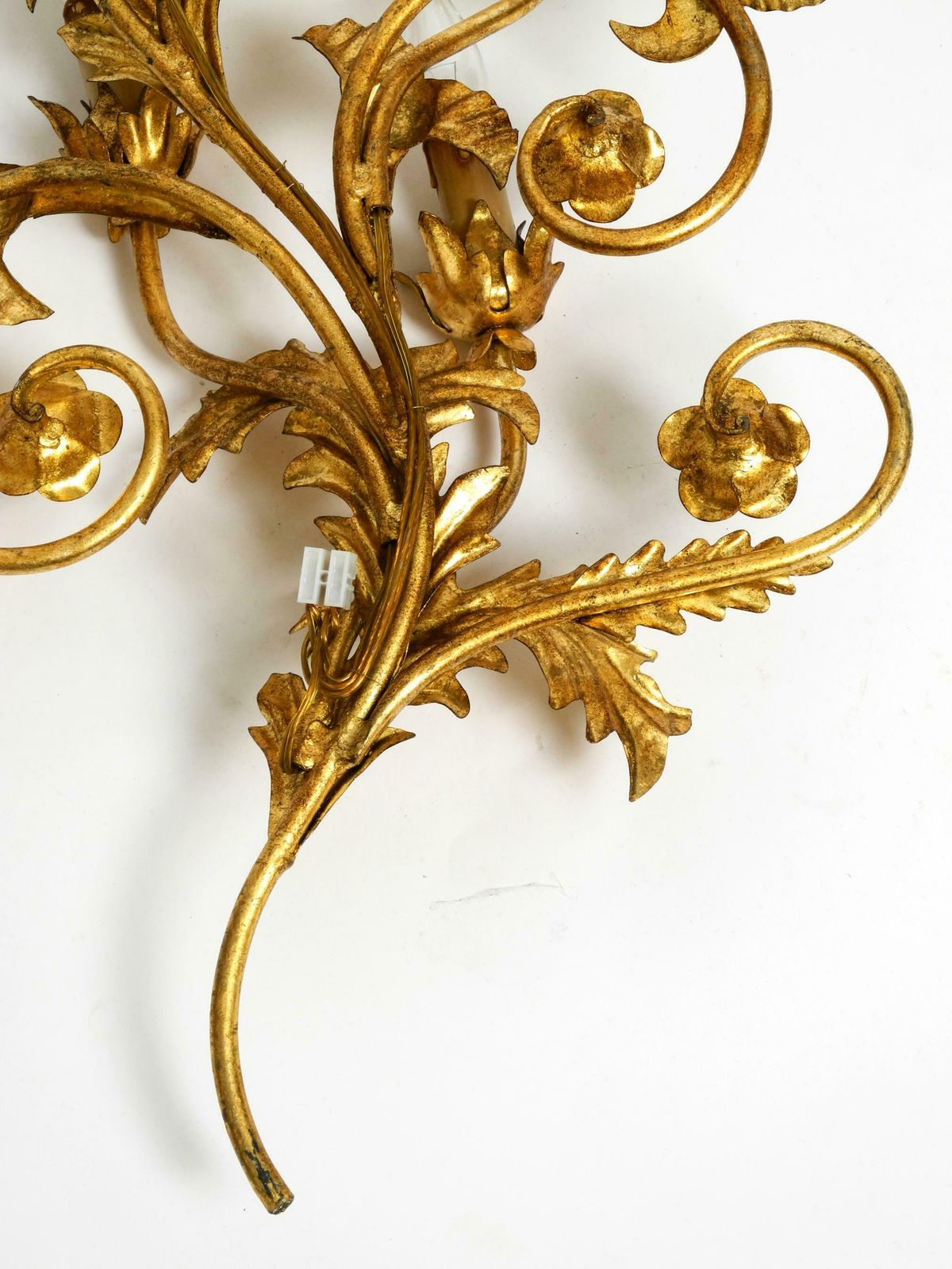 photo buy Beautiful Xl 1960s Italian Gold Plated Wall Lamp With Four Sockets