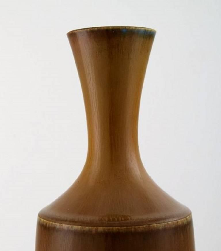 Large Berndt Friberg Studio Art Pottery Vase, Modern Swedish, Mid 20 Century photo 2845.0