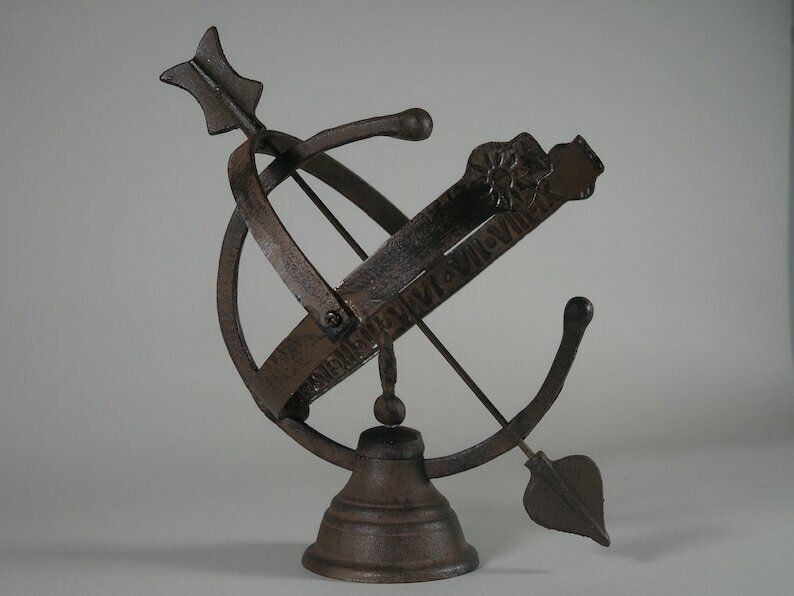 Garden Sundial Antique Design Weatherproof Garden Ornament Floor Mounted 36 Cm photo furniture