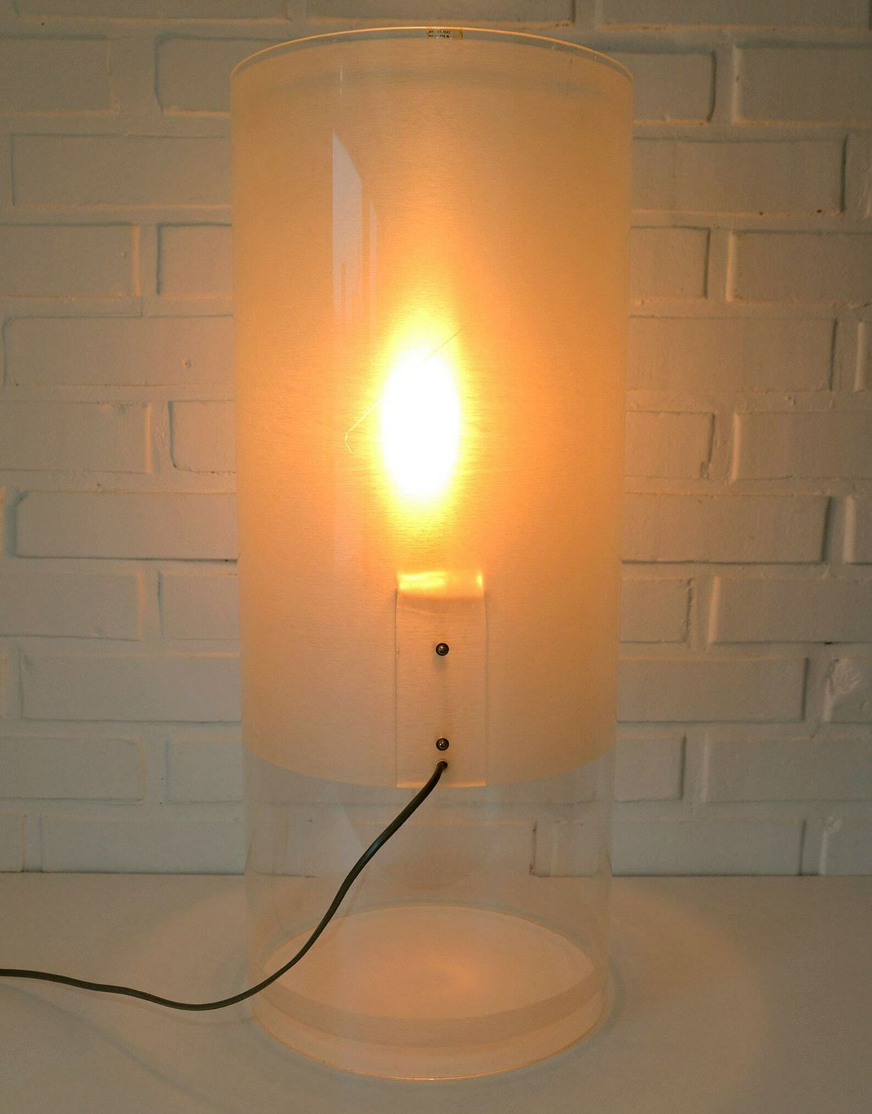 Large Vintage Floor Lamp / Space Age Light Fixture / Atomic Mid Century Modern / Yugoslavia 1970's / 1980's photo vinterior