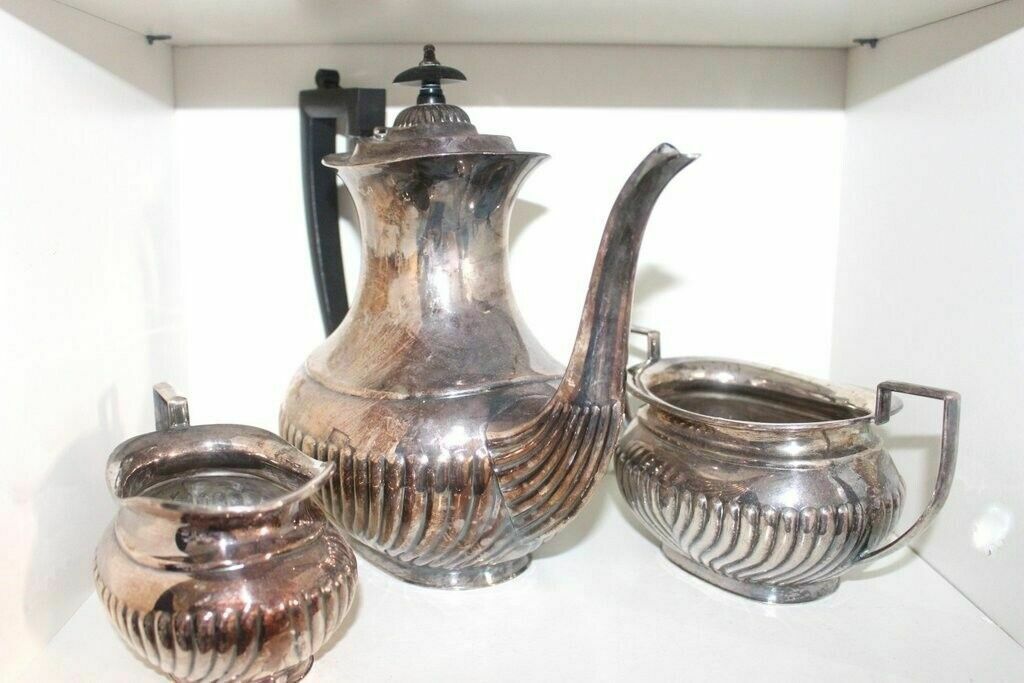Set Of 3 Pieces Of Serving Set E.P.N.S. Sheffield Silver Plated photo 94.0