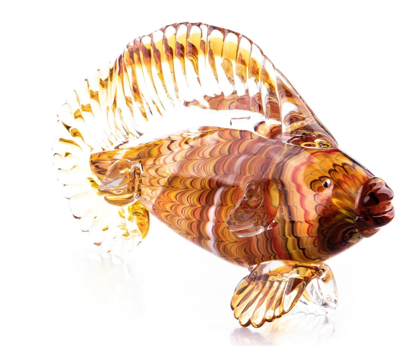 Exclusive Glass Fish Figurine In Murano Style Made By Hand In The Style Of Venetian Murano Glass photo furniture