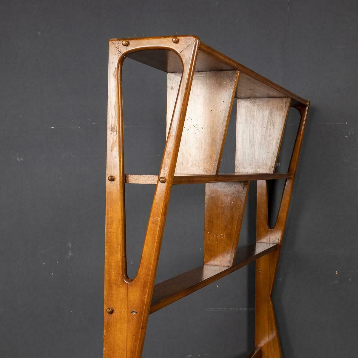 20th Century Italian Beech Wood Bookcase / Room Divider, C.1950 photo vintage