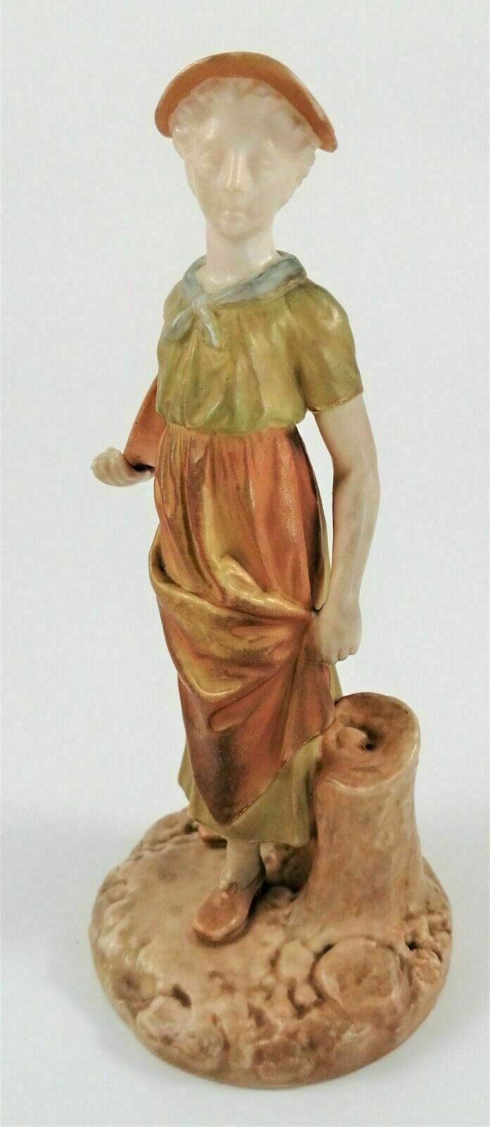 Home Decor Antique Royal Worcester Figurines Of Woodsman And His Wife,James Hadley photo
