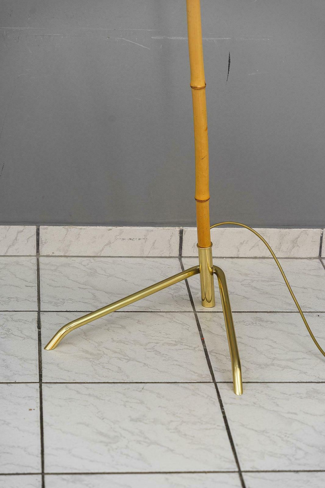 photo furniture Two Rupert Nikoll Floor Lamps Vienna Around 1950s