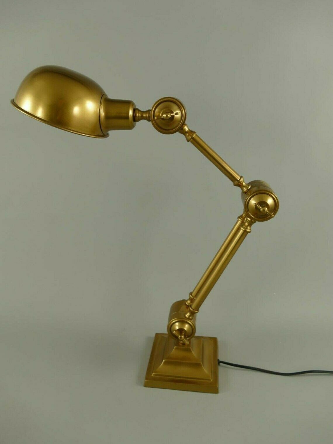 Table Lamp Banker Lamp Art Nouveau Desk Lamp Brass Antique Style Bauhaus photo for sale