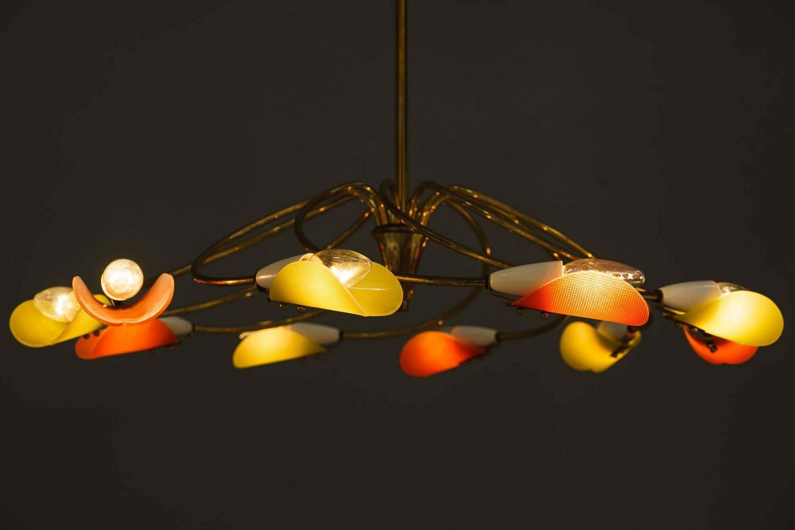 1667.0 Rupert Nikoll Tornado Chandelier Vienna Around 1960s photo