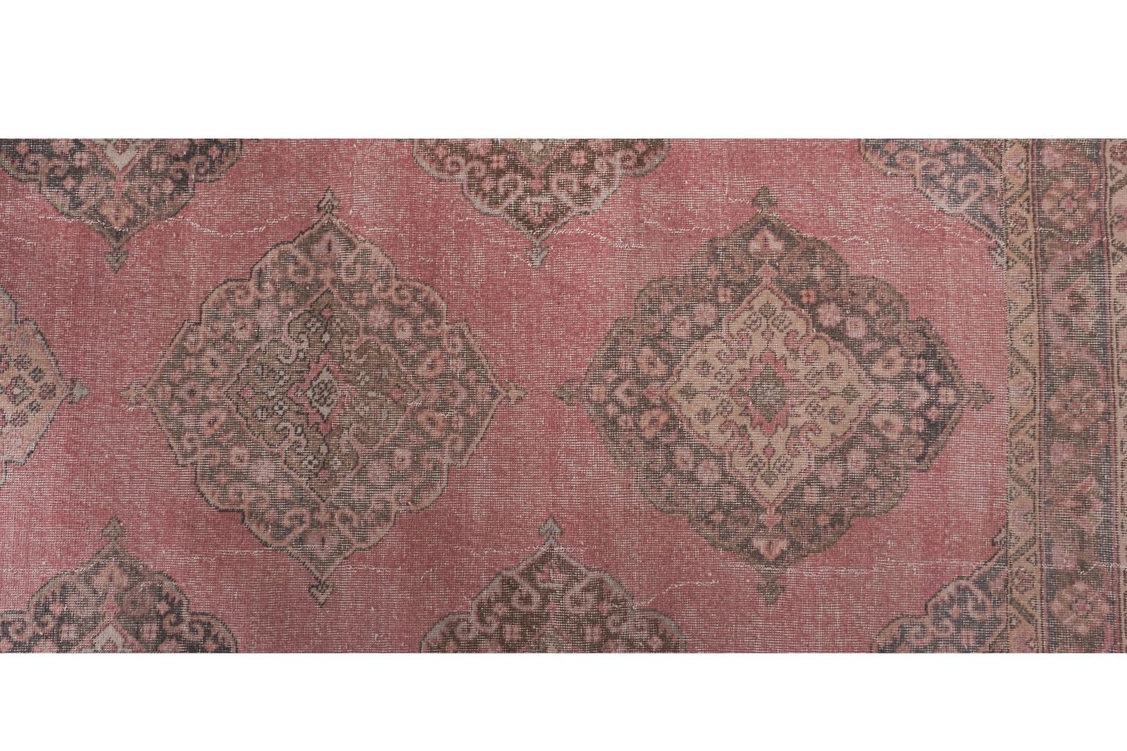 Vintage Turkish Oushak Runner With Eclectic Mediterranean Style Long Runner photo vinterior