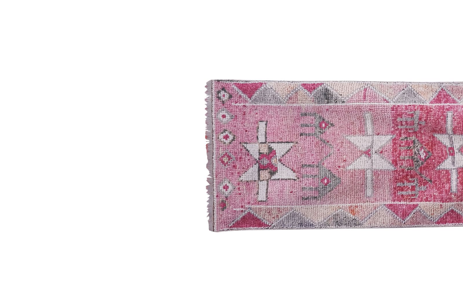Turkish Tribal Hand Knotted Runner Rug photo furniture