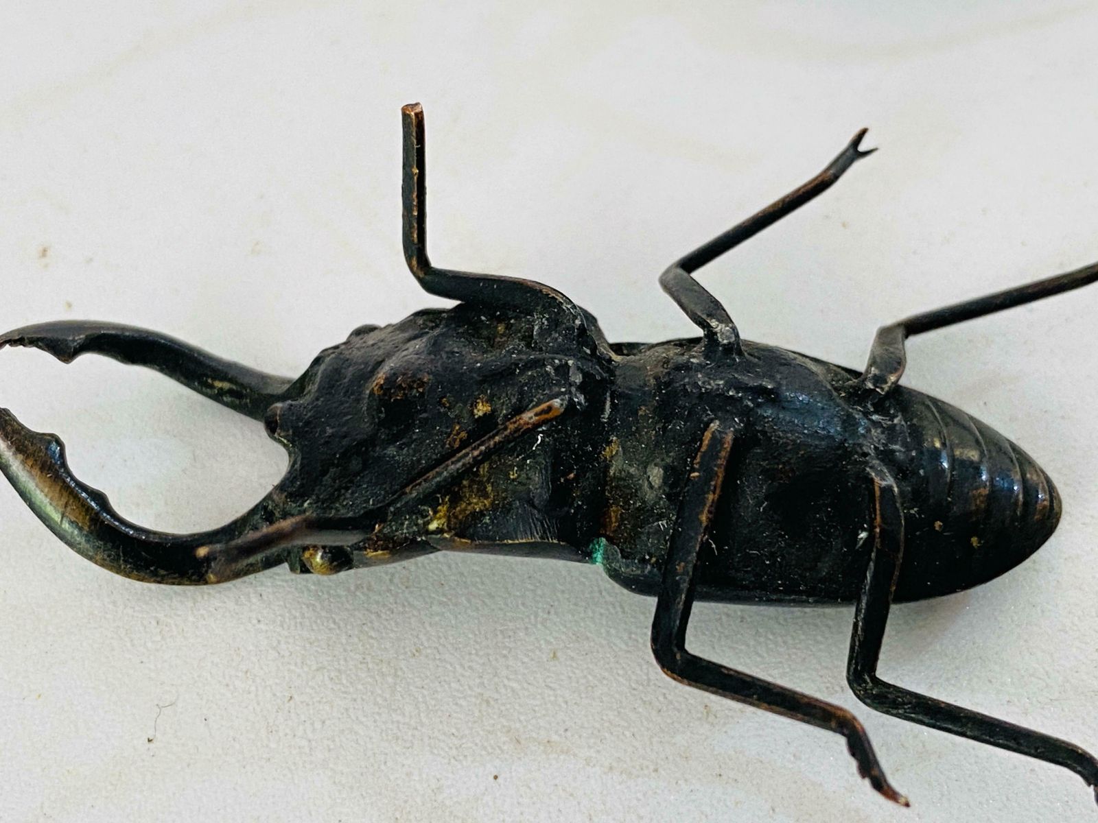 Antique Vienna Bronze Sculpture Of Beetles In Bergman Style Austria Set Of 2 photo vintage