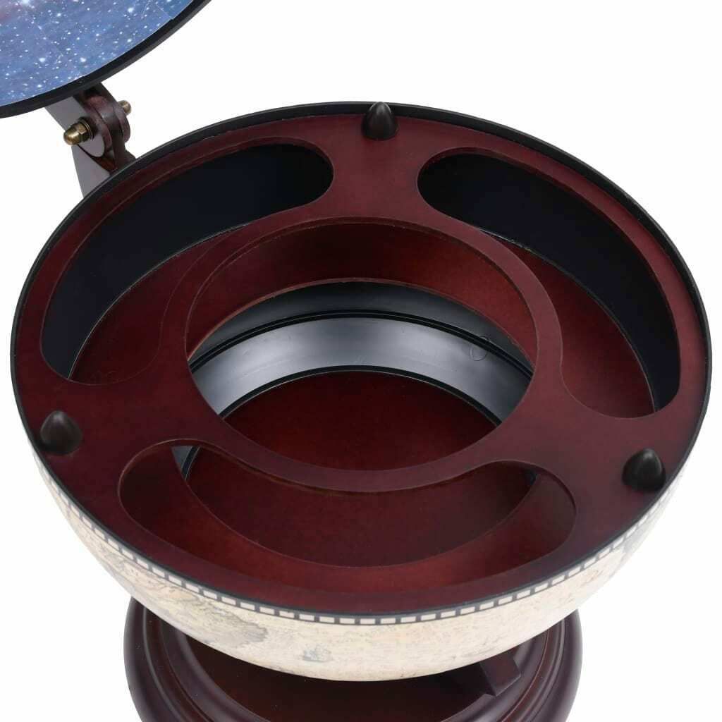 Wooden Barglobe For Drinks And Alcohols, Trolley In Shape Of Terrestrial Globe, Home Or Office Furniture photo Furniture