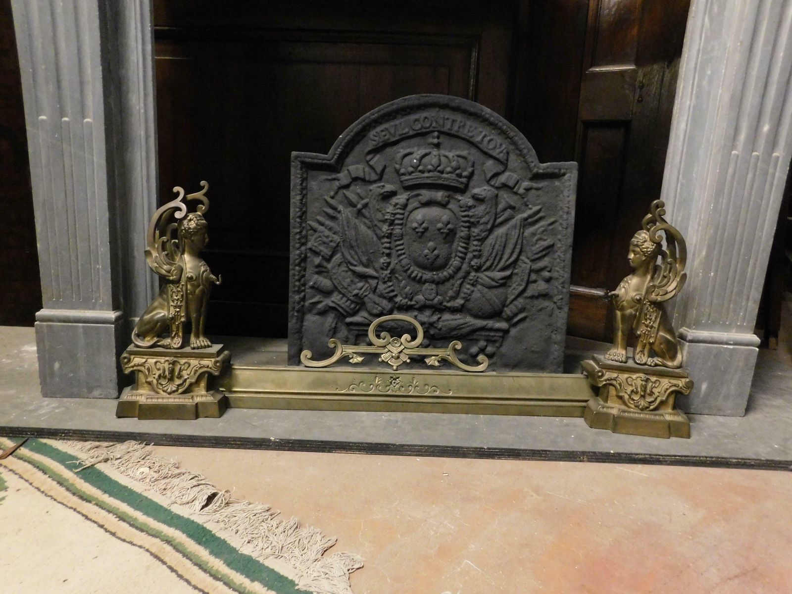 Antique Fireplaces Ashtray Carved With A Mythological Figure 19th Century photo furniture