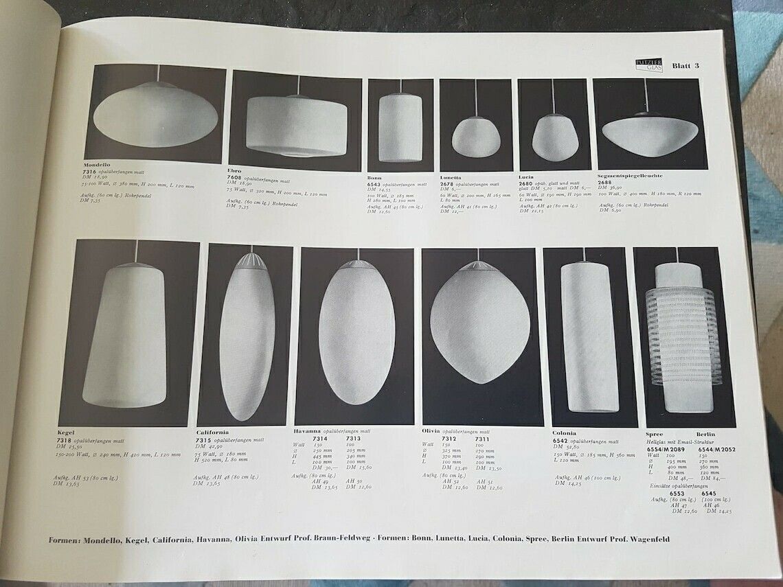 photo for sale Wilhelm Wagenfeld For Peill And Putzler  Xxl Colonia