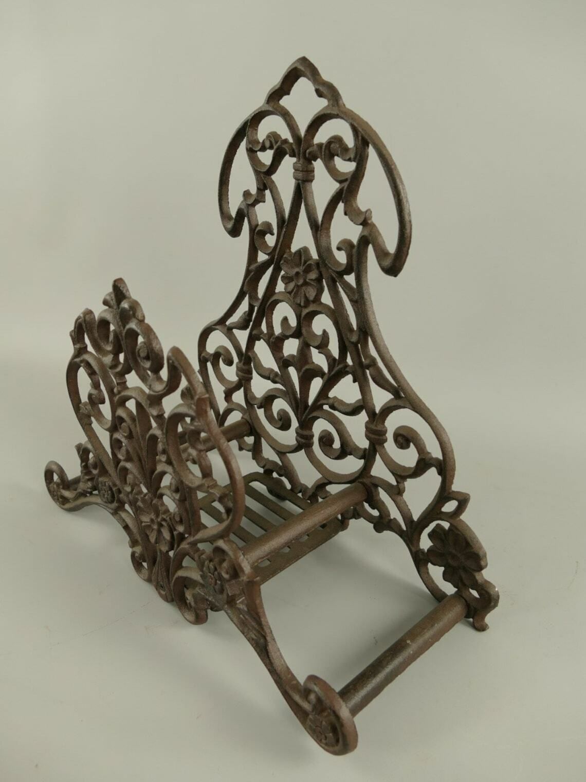 Vintage Antique Still Holder 31 Cm Nostalgic Garden Holder Cast Iron Horse Head Reel photo Garden Decor